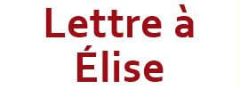 Lettre à Elise